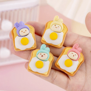 Bunny Egg Toast Erasers