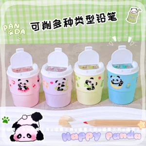 Panda Mini Milk Mug Sharpener